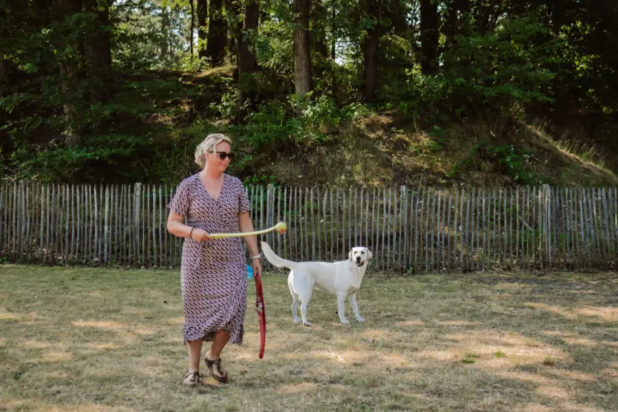 Camping met hond hondendouche 3
