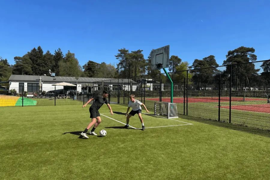 Camping Veluwe met pannakooi en voetbalveld