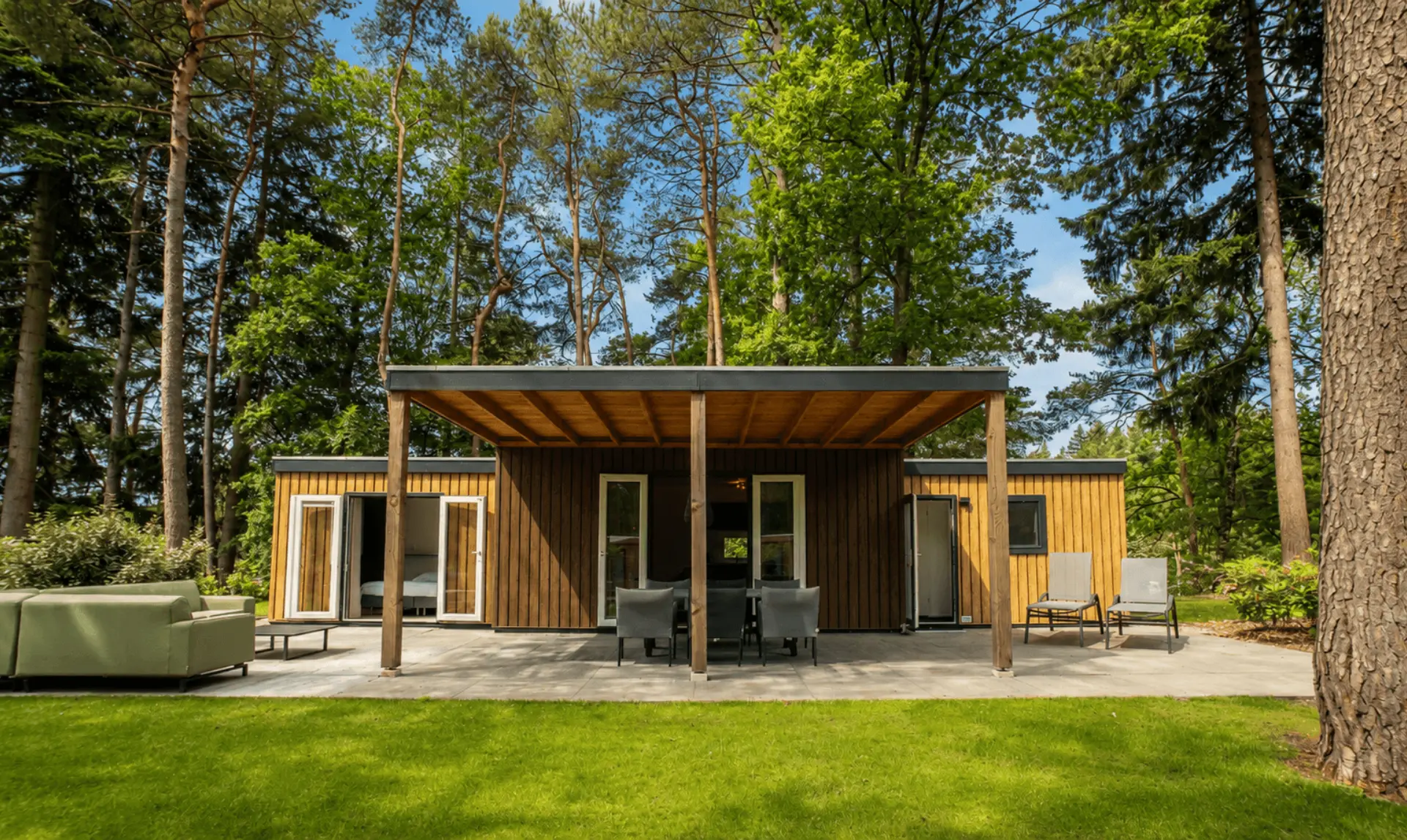 Chalet huren Veluwe Ooievaar Lounge 6 1 1