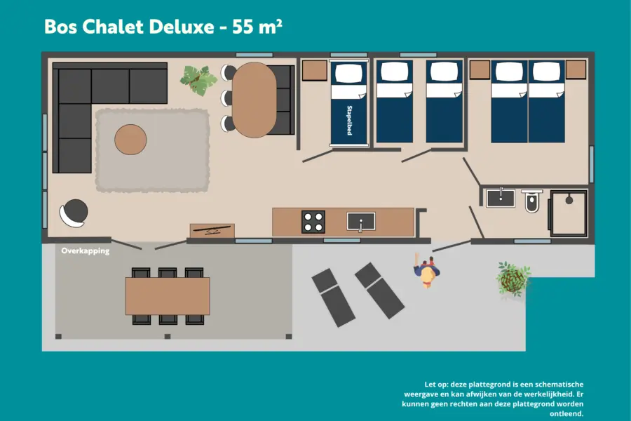 Bos Chalet Deluxe 55m2